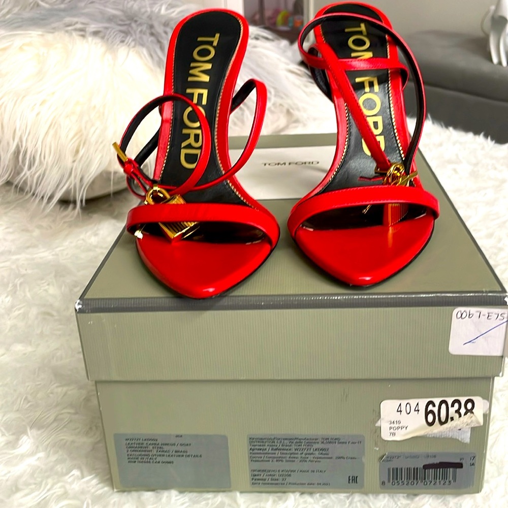 TOM FORD
Lock Stiletto Sandals